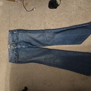 Paige Premium Denim Robertson Wide Leg Bootcut/Flare Jeans Dark Wash Siz…